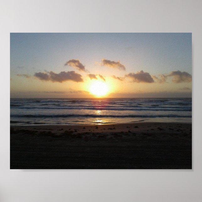 Poster Sunrise South Padre Island Beach (Devant)