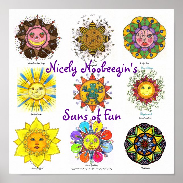 Poster Sun's of Fun (violet) (Devant)