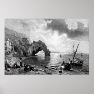 Poster ~ Sunset at Capri ~ Photogravure