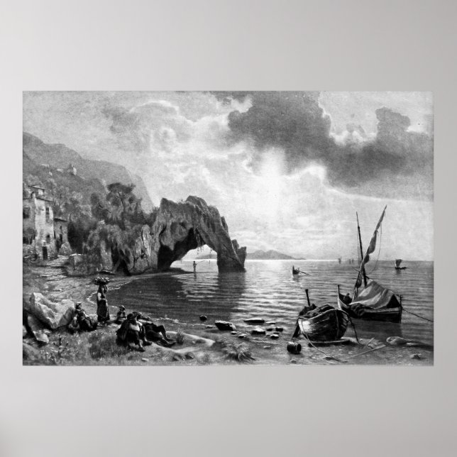 Poster ~ Sunset at Capri ~ Photogravure (Front)