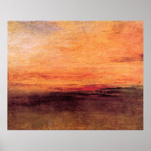 Poster Sunset by Joseph Mallord Turner