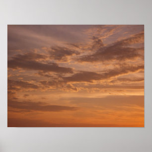 Poster Sunset Clouds II Pastel Nature Abstraite
