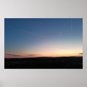Poster Sunset Crescent Moon Kenilworth