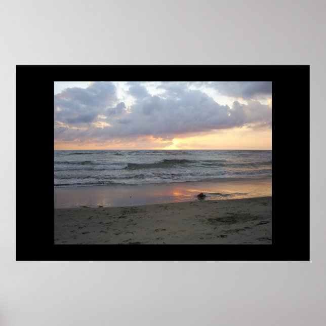 Poster Sunset de la côte ouest (Devant)