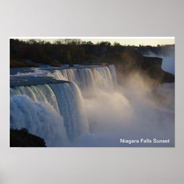Poster Sunset de Niagara Falls (Devant)