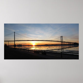 Poster Sunset du pont Ambassador