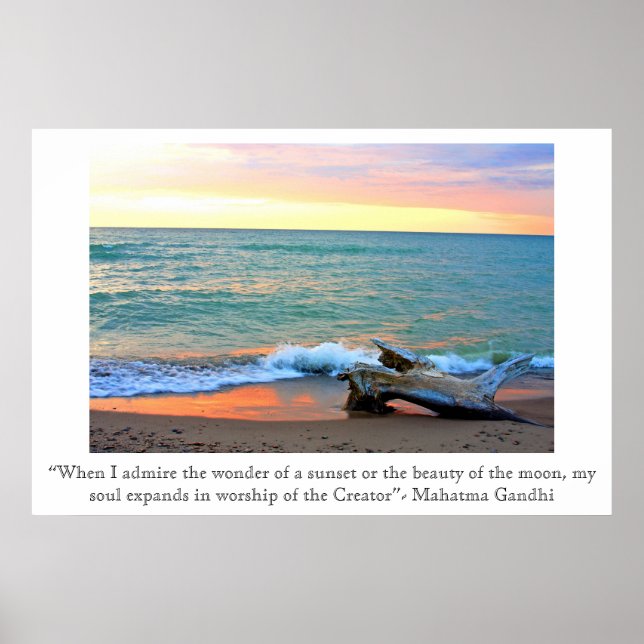 Poster Sunset Headlands (Devant)