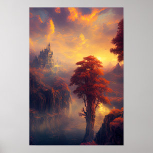 Poster Sunset Kingdom, Le Château Enchanté