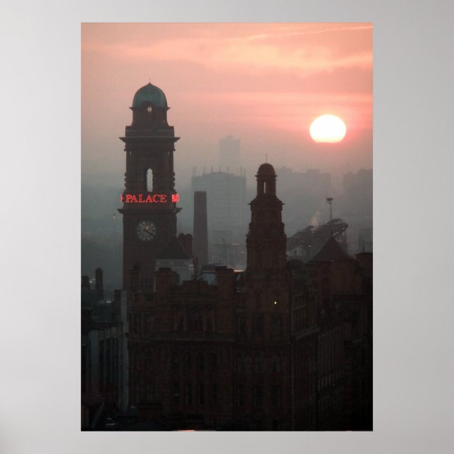 Poster Sunset Manchester (Devant)