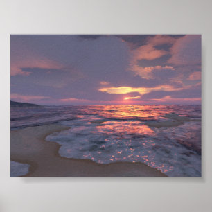 Poster Sunset numérique