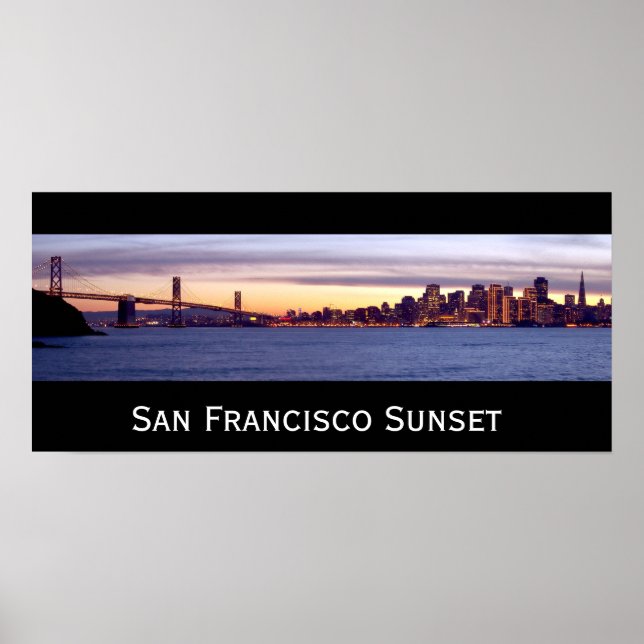 Poster Sunset San Francisco (Devant)