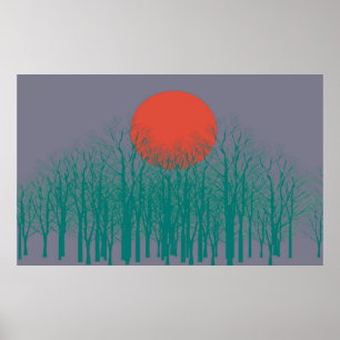 Poster Sunset Vintage