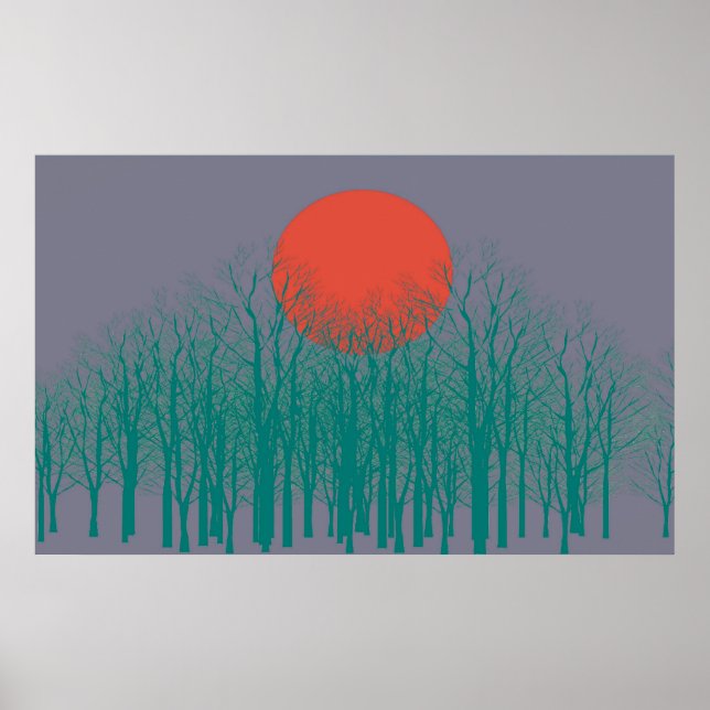 Poster Sunset Vintage (Devant)