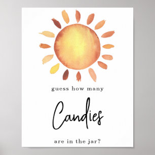 Poster Sunshine Combien de bonbons