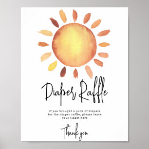 Poster Sunshine Diaper Raffle jeu