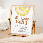 Sunshine Don't Say Baby Game Boho Retro Sun Sign