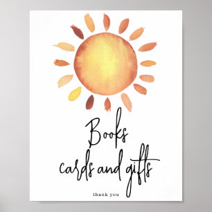 Poster Sunshine Livres cartes et cadeaux