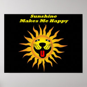 Poster Sunshine Makes Me Happy