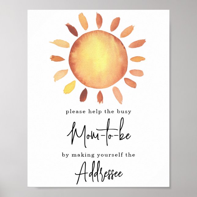 Poster Sunshine Maman à être destinataire (Devant)