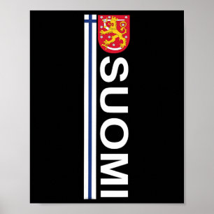 Poster Suomi Soccer And Sport Print - Fierté nationale fi