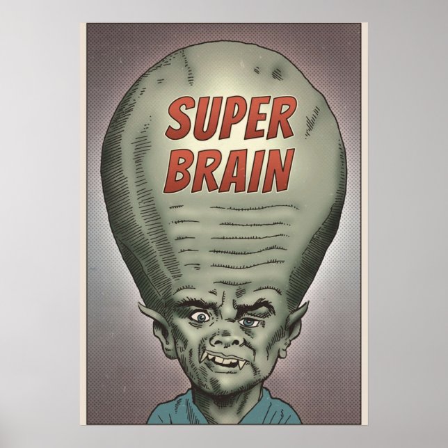 Poster Super cerveau (Devant)