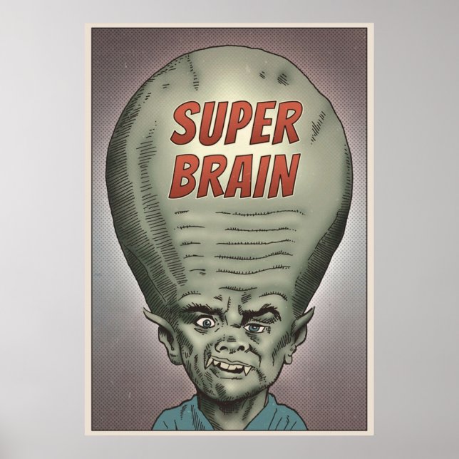 Poster Super cerveau (Devant)