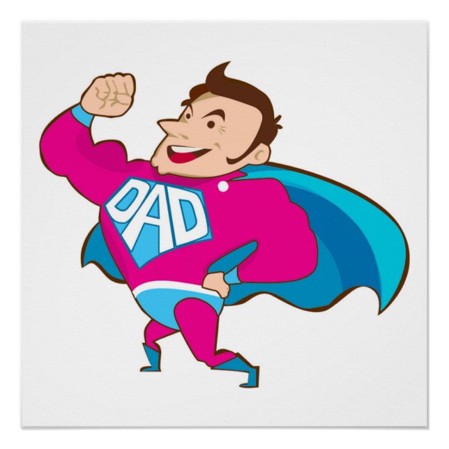 POSTER SUPER DAD (Devant)