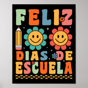 Poster Super Feliz 100 Dias De Escuela Super 100 Jours