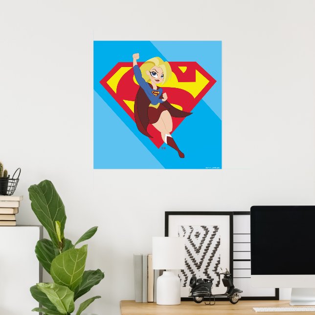 Poster Super Hero filles Supergirl DC (Bureau à domicile)
