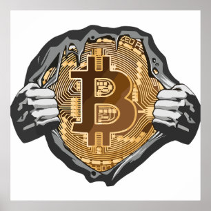 Poster Super héros Bitcoin