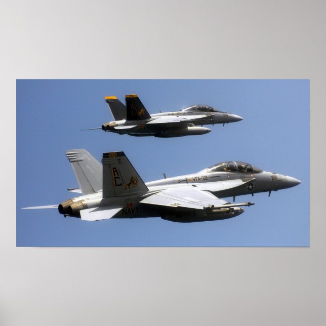 Poster Super Hornet F/A-18F (Devant)