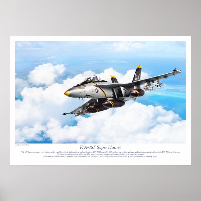 Poster "Super Hornet F/A-18F" (Devant)