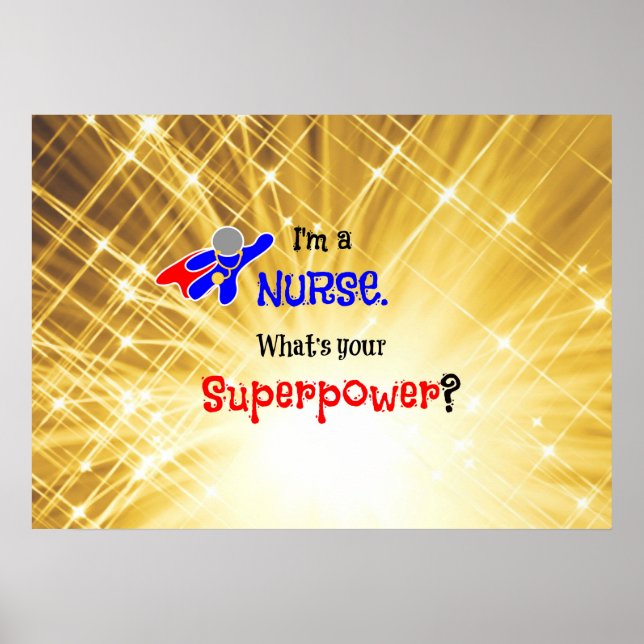 Poster Super Infirmière (Devant)