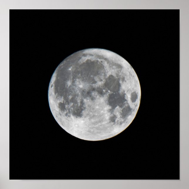 Poster Super Moon | Mendota Heights Minnesota (Devant)