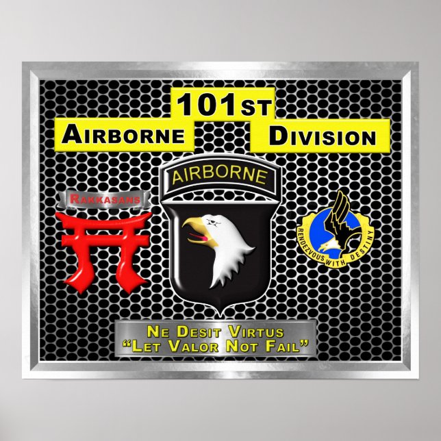 Poster Super nouvelle conception de la 101e division aéro (Devant)