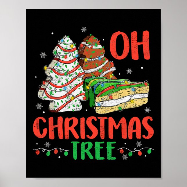 Poster Super Oh Christmas Tree Cakes Debbie Becky Jen Ca (Devant)
