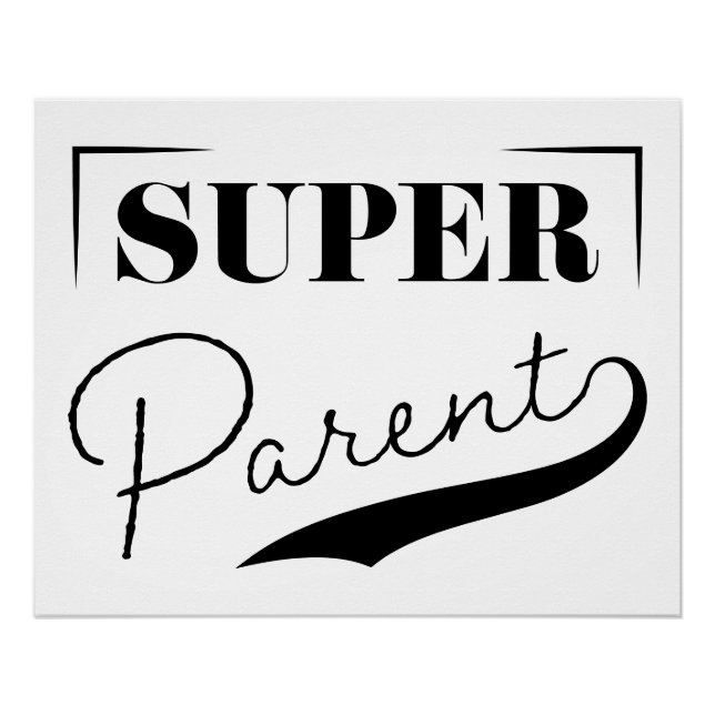Poster Super parent (Devant)