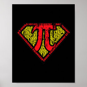 Poster Super Pi Day 2021 Superhero Pour Les Geeks De Math