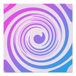 Poster super Purple Rose Blue