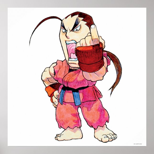 Poster Super Puzzle Fighter II Turbo Dan (Devant)