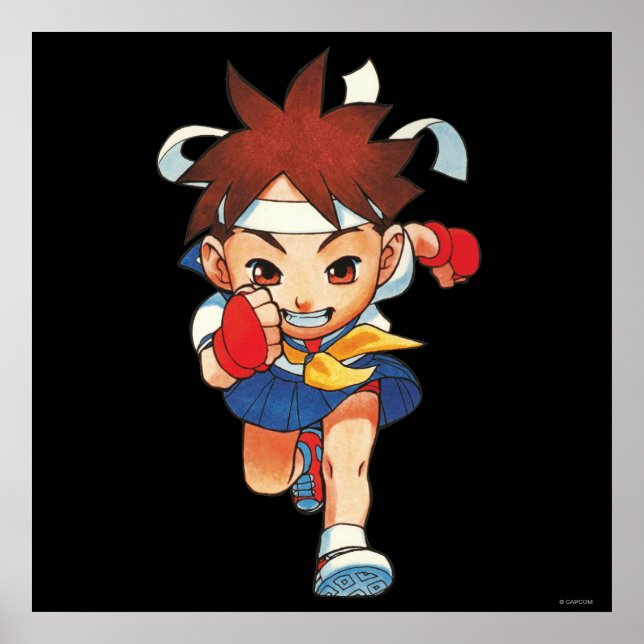Poster Super Puzzle Fighter II Turbo Sakura (Devant)