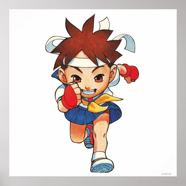 Poster Super Puzzle Fighter II Turbo Sakura (Devant)