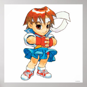 Poster Super Puzzle Fighter II Turbo Sakura 2