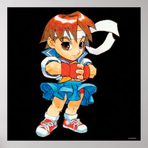 Poster Super Puzzle Fighter II Turbo Sakura 2