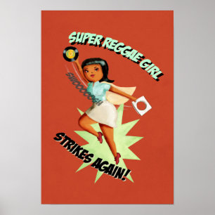 Poster Super Reggae Girl
