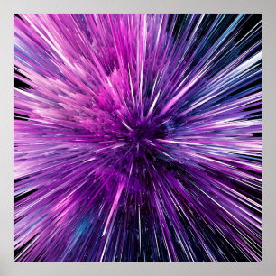 Poster Super sonic - magnifique violet