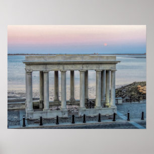 Poster Super Worm Moon Plymouth MA