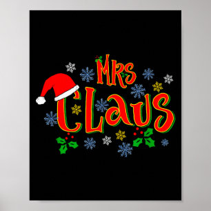 Poster Superbe design de Noël de Mme Claus pour les femme