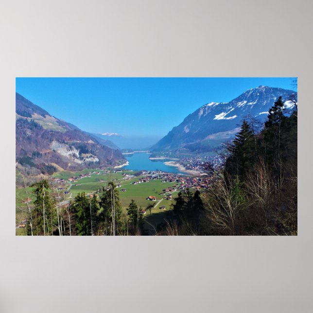Poster Superbe vallée suisse à Lungern (Devant)