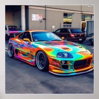 Poster Supercars customisés : Couleurs et modifications e